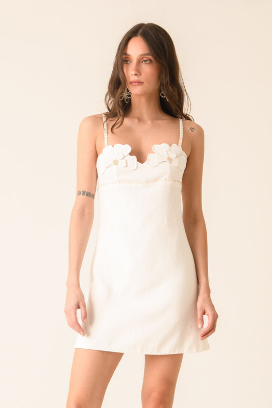 Bloom Ivory Mini Dress