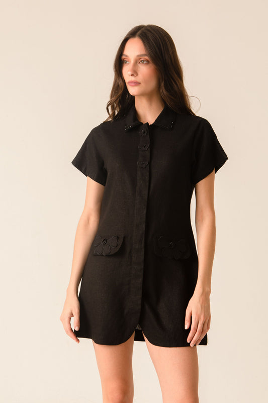 Florencia Black Mini Dress