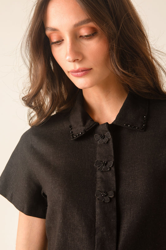 Florencia Black Mini Dress