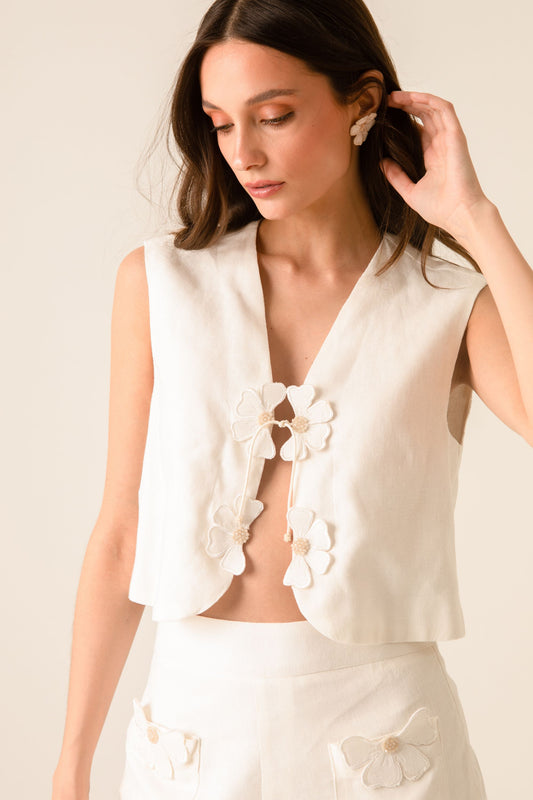 Izabel Ivory Vest