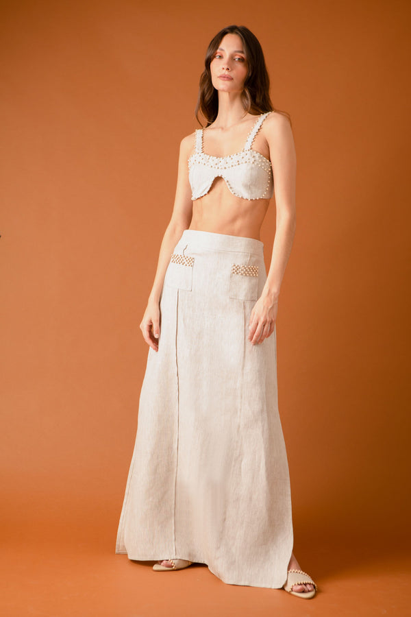 Cosmo Flax Crop Top